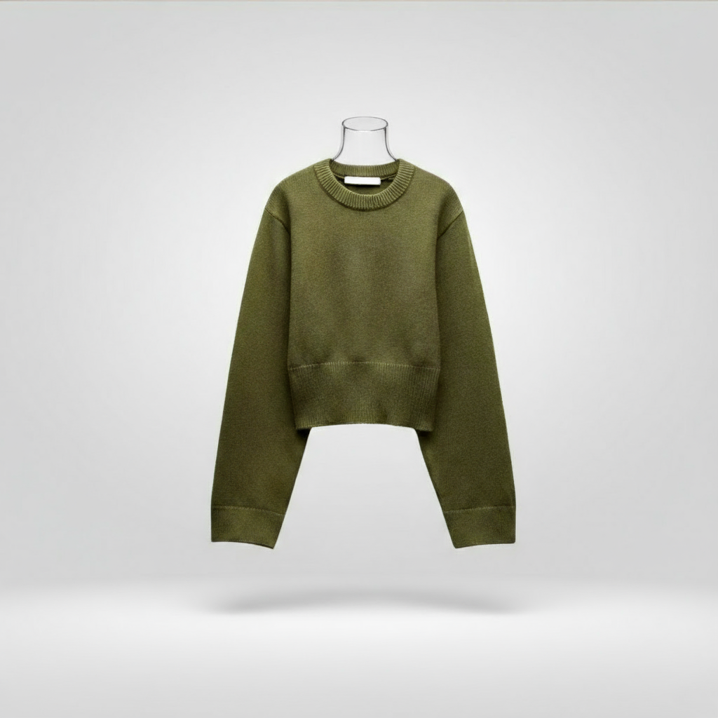 Damen Strickpullover in Grün – Weich, warm und modern