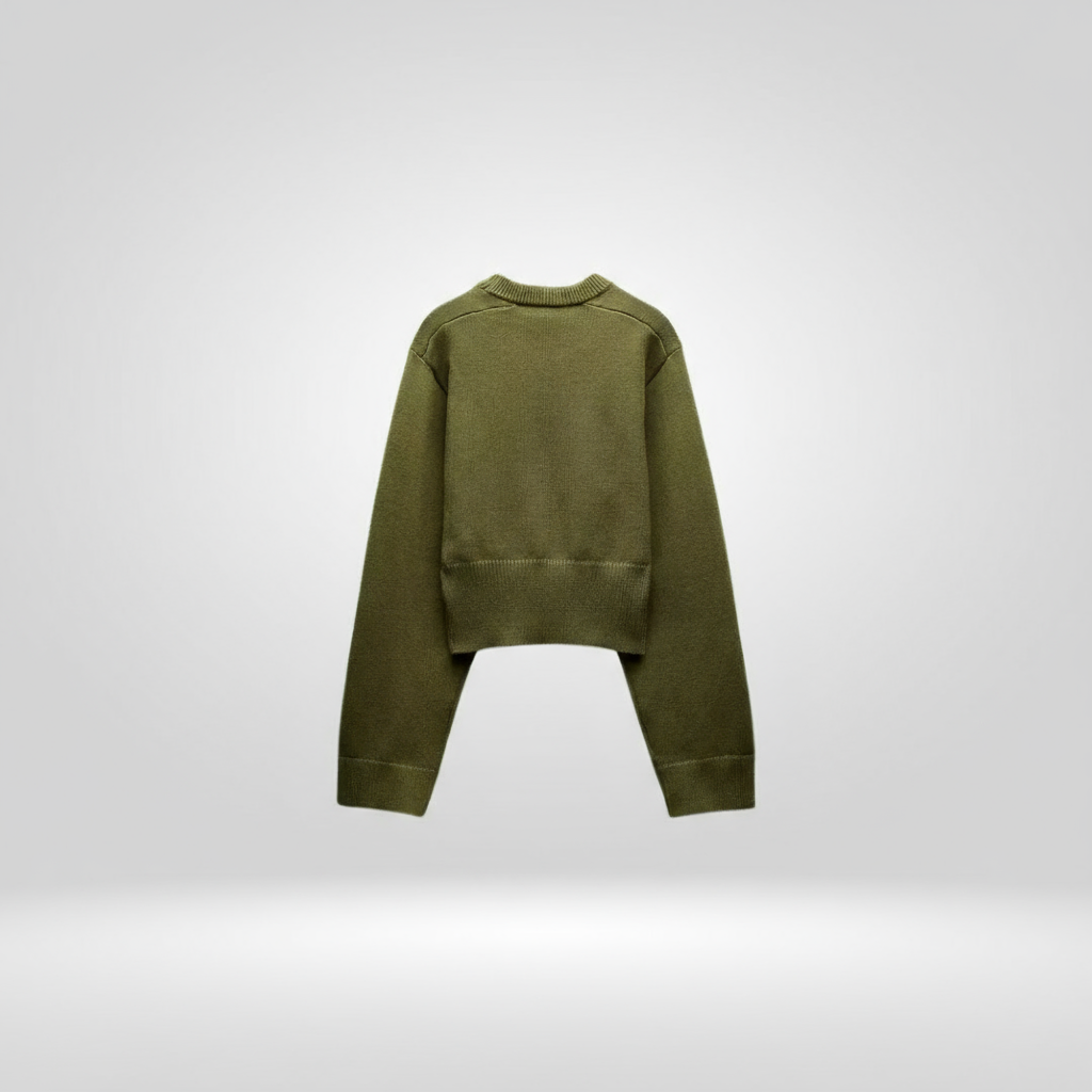 Damen Strickpullover in Grün – Weich, warm und modern