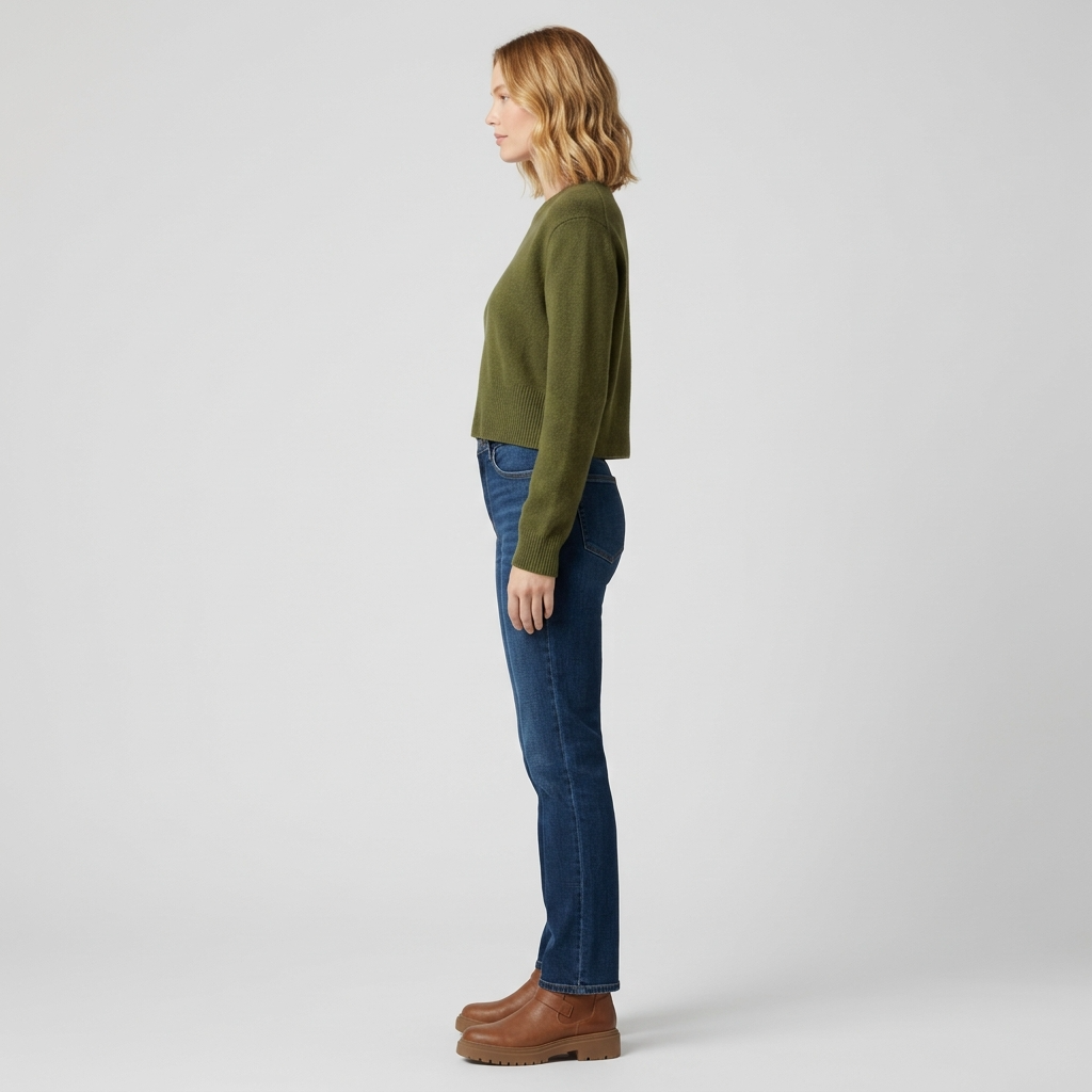 Damen Strickpullover in Grün – Weich, warm und modern