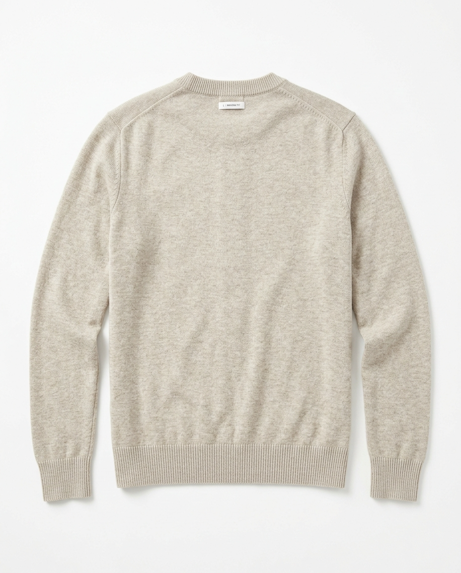 Der Elegante Merino-Mix Pullover "Alpenruh" in Beige